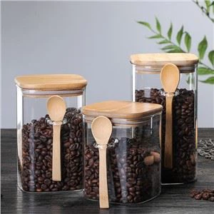 Bình lưu trữ nắp bằng gỗ