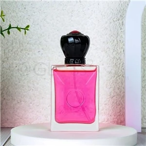 Chai nước hoa vuông 100ml có nắp ngộ nghĩnh